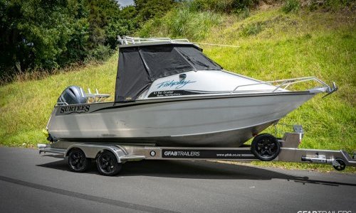 GFAB Alloy Medium Boat Trailer - Surtees 6.1 Bar Crusher
