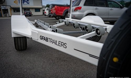 GFAB Alloy White Single Jet Ski Trailer GFAB Alloy White Single Jet Ski Trailer