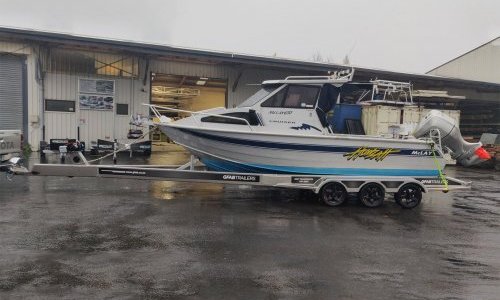 McLay 630 on GFAB Alloy Transport Trailer